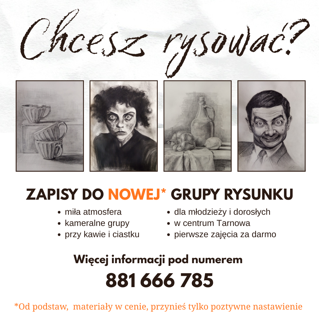 Rysunkowa zajawka – grafitowy szkic